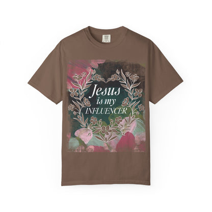 Jesus Is My Influencer Floral T-Shirt
