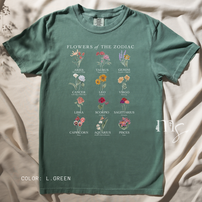 Astrology Flower Garden T-shirt