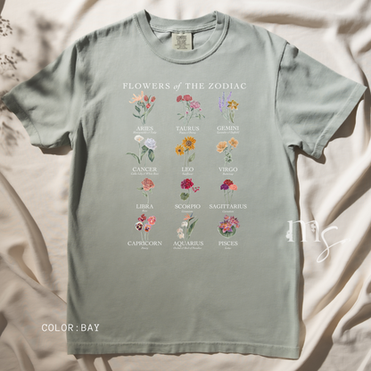 Astrology Flower Garden T-shirt