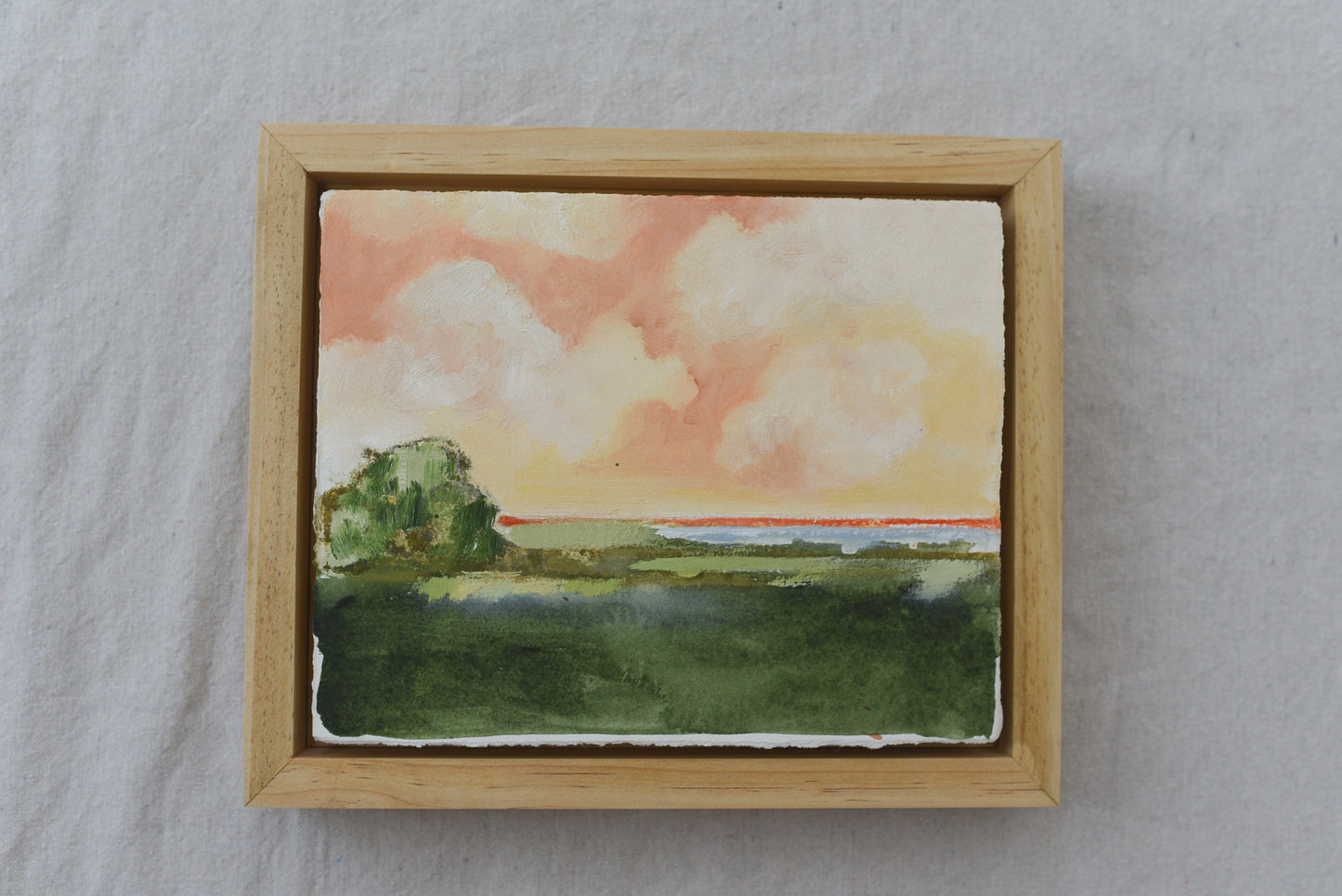 Hope horizon | Original Fine Art Framed 8x10 Landscape Painting