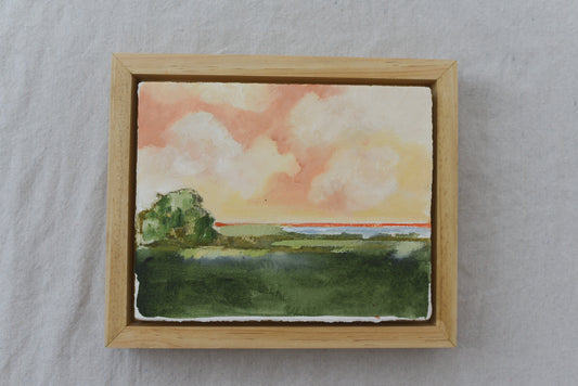 Hope horizon | Original Fine Art Framed 8x10 Landscape Painting