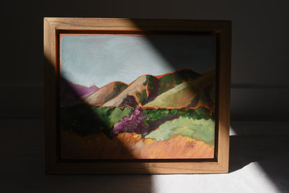 Sunset Embrace | Original Fine Art Framed 5x7 Landscape Painting