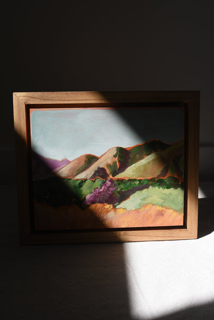 Sunset Embrace | Original Fine Art Framed 5x7 Landscape Painting