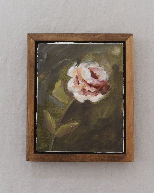 Heritage Bloom | Original Fine Art Framed 8x10 Floral Painting