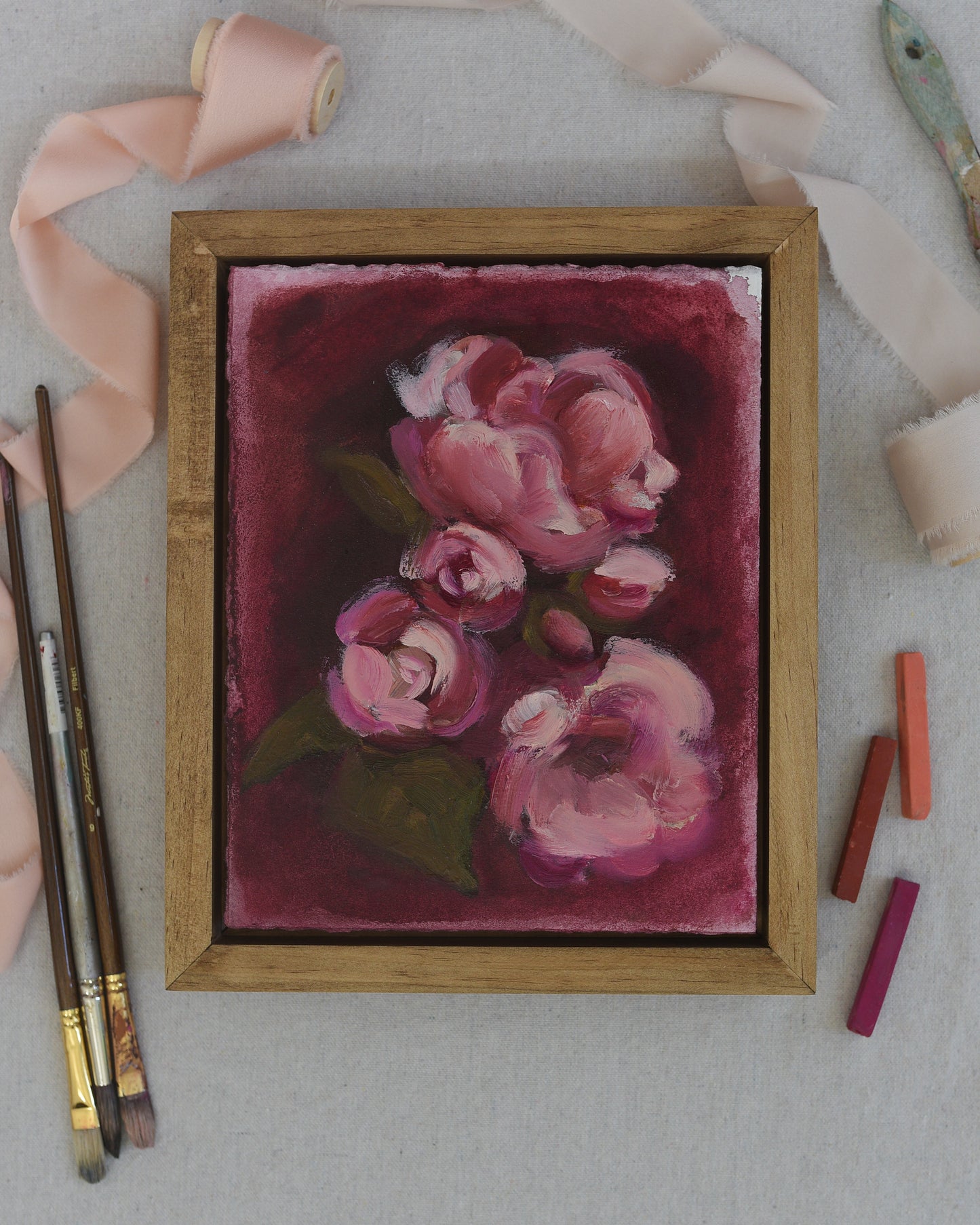 Radiant Bloom | Fine Art Framed 8x10 Painting