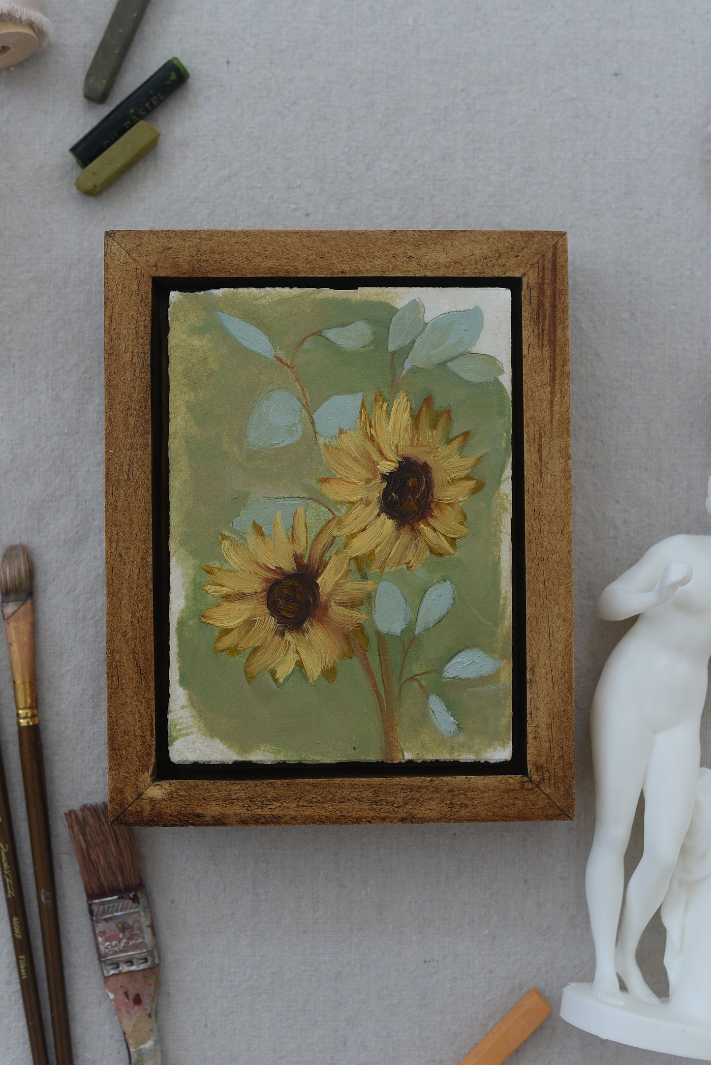 Harmony Bloom | Original Fine Art Framed 5x7 Floral Painting