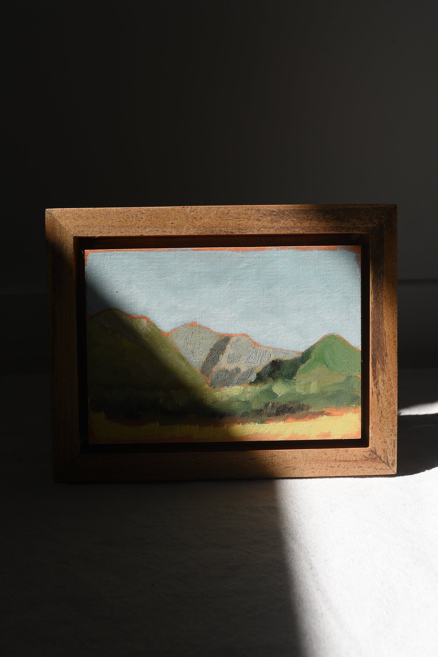 Pastoral Comfort | Original Fine Art Framed 7x5 Landscape Painting