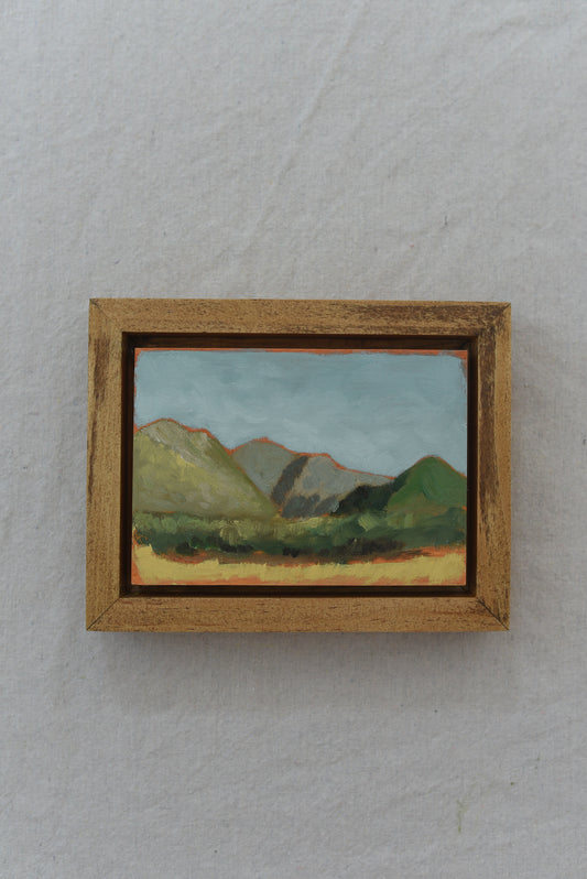 Pastoral Comfort | Original Fine Art Framed 7x5 Landscape Painting