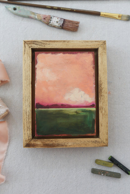 Reverie | Original Fine Art Framed 5x7 Landscape Painting