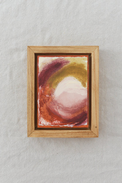 Daydream | Original Fine Art Framed 5x7 Intuitive Abstract Painting