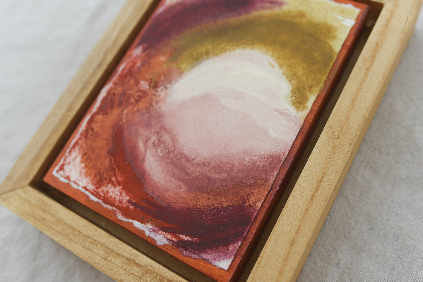 Daydream | Original Fine Art Framed 5x7 Intuitive Abstract Painting