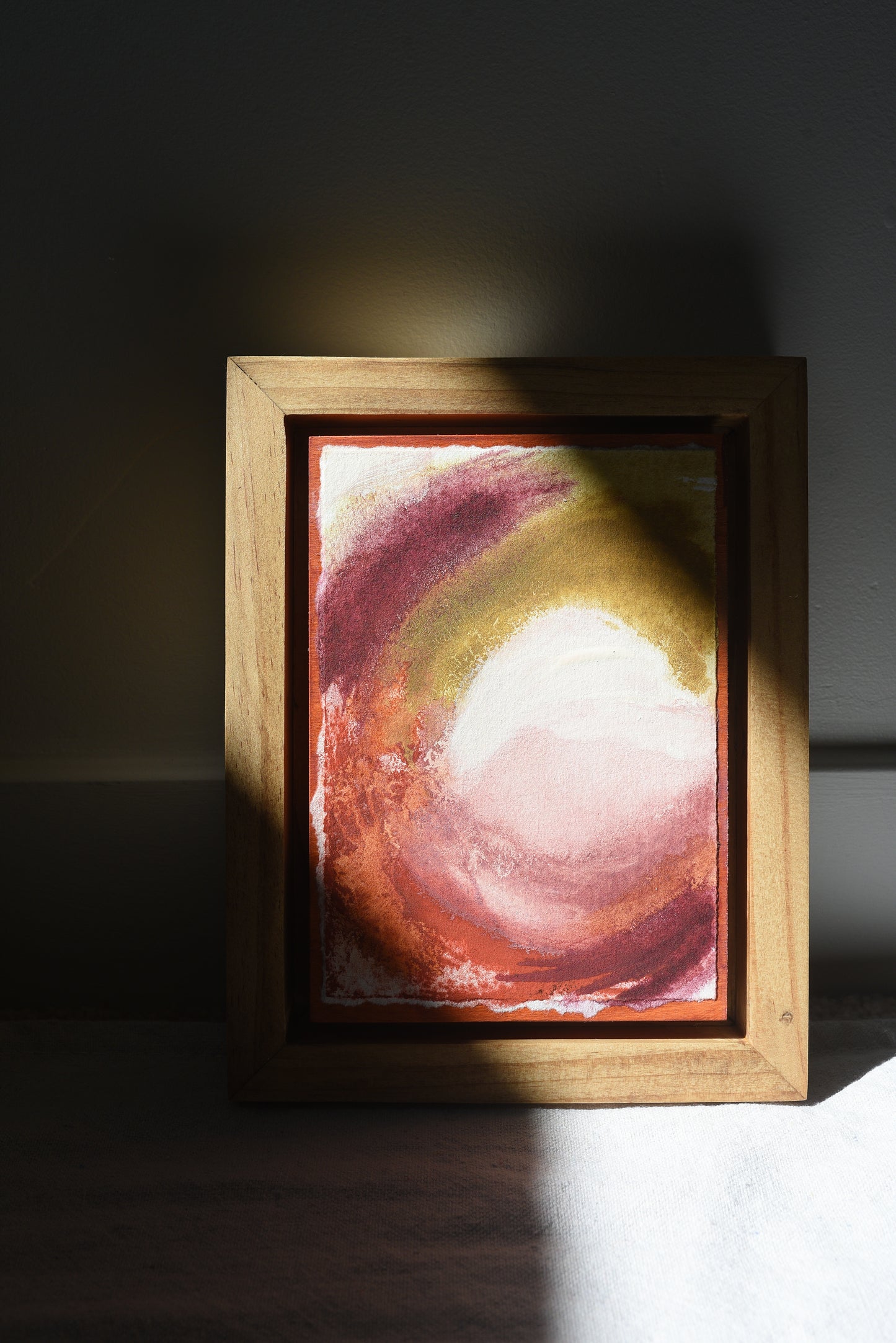 Daydream | Original Fine Art Framed 5x7 Intuitive Abstract Painting