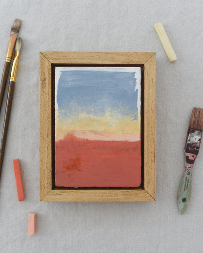 Sunrise | Original Fine Art Framed 5x7 Landscape Painting