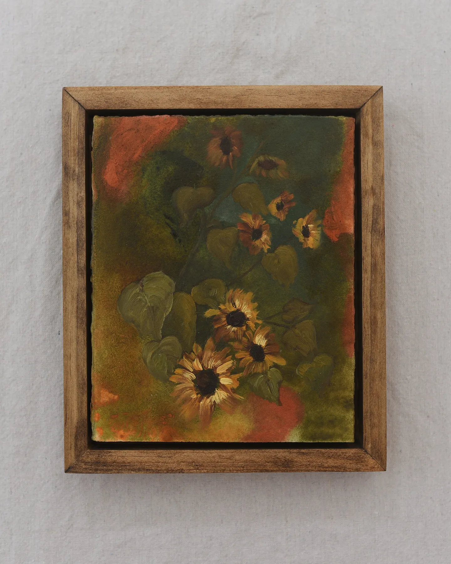 A mixed media artwork that celebrates the warmth and richness of the autumn season.