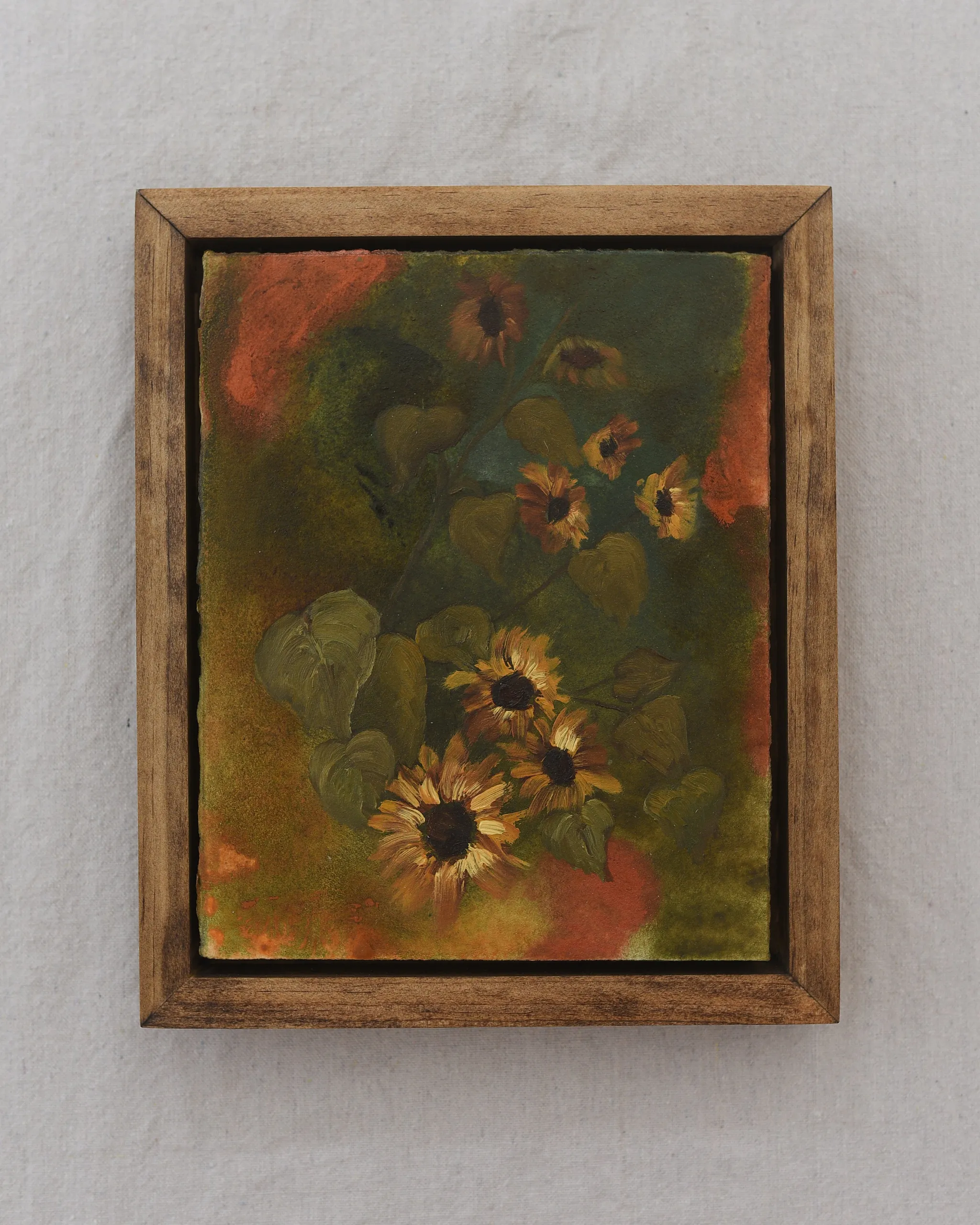A mixed media artwork that celebrates the warmth and richness of the autumn season.