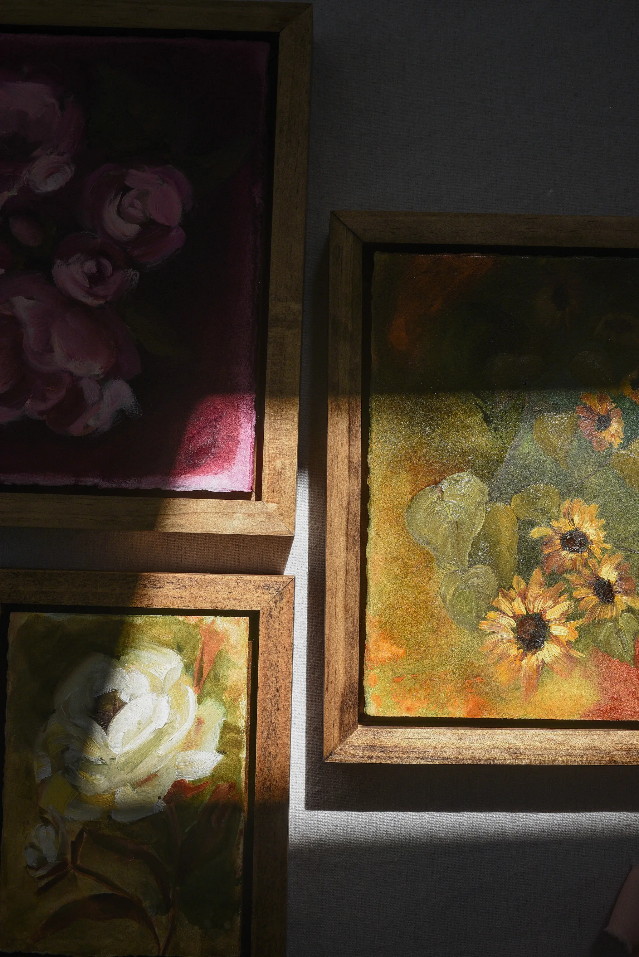 Autumn Sunflowers, view 8 of 8: A mixed media artwork that celebrates the warmth and richness of the autumn season.