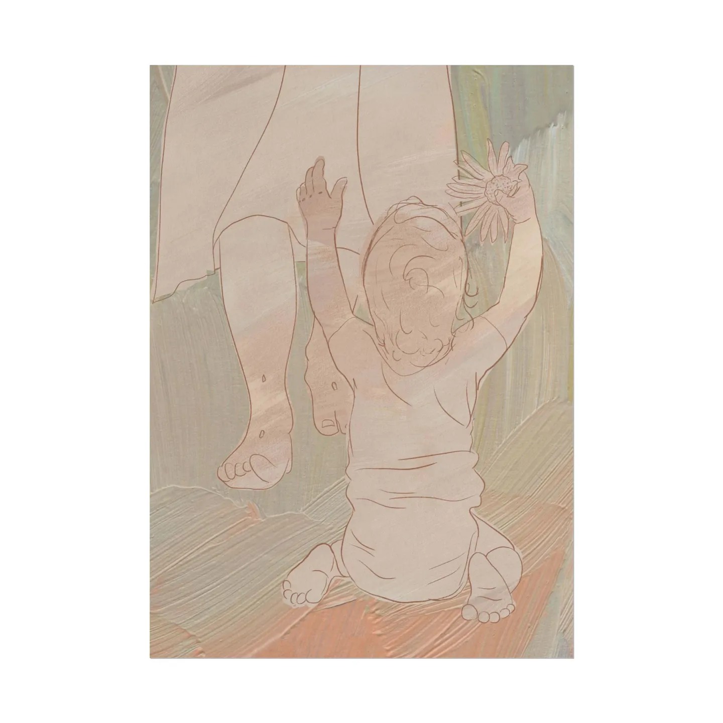 The baby in this is modeled after one of my girls after losing my own baby girl a few years ago.