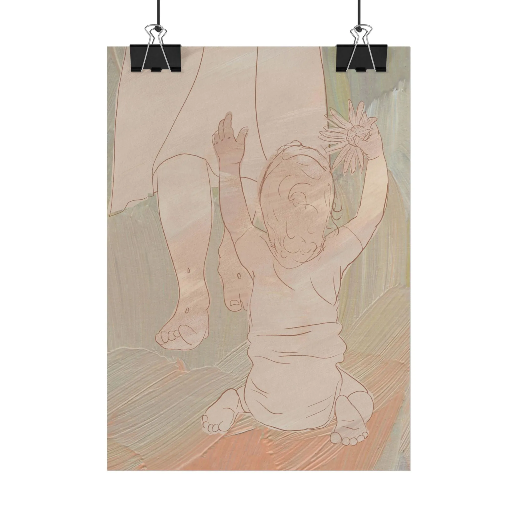 Baby Reaching Toward Jesus, view 3 of 3: the baby in this is modeled after one of my girls after losing my own baby girl a few years ago.