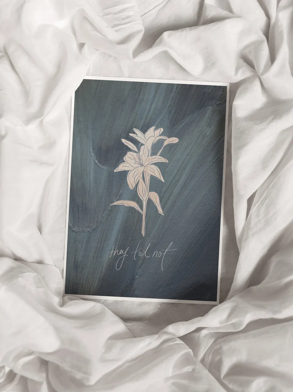 "Consider the lilies how they grow: they toil not, they spin not; and yet I say unto you, that Solomon in all his glory was not arrayed like one of these." - Luke 12:27.