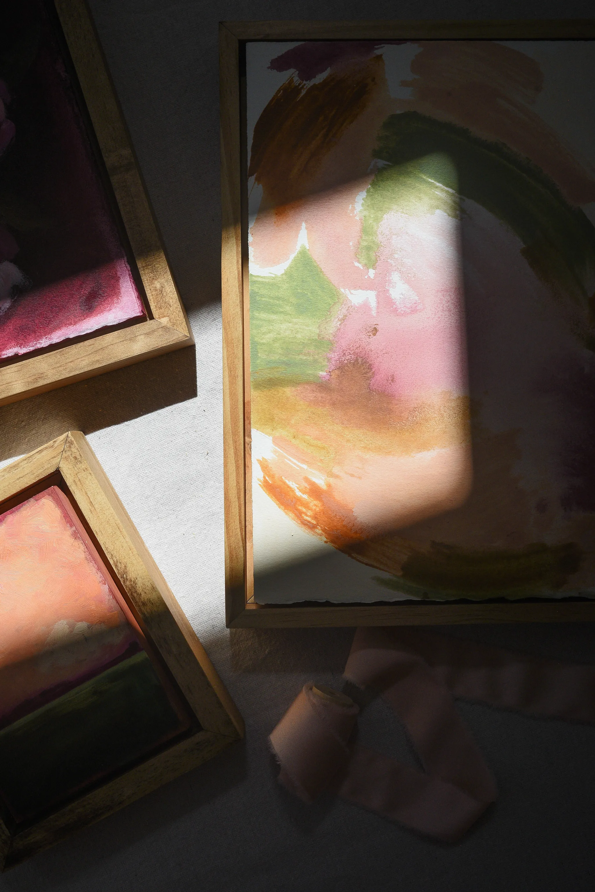 Frolic in the Fields, view 12 of 12: **Frolic** embodies the essence of playful expressionism, with vibrant strokes of color swirling in a joyful circular movement across a canvas of.