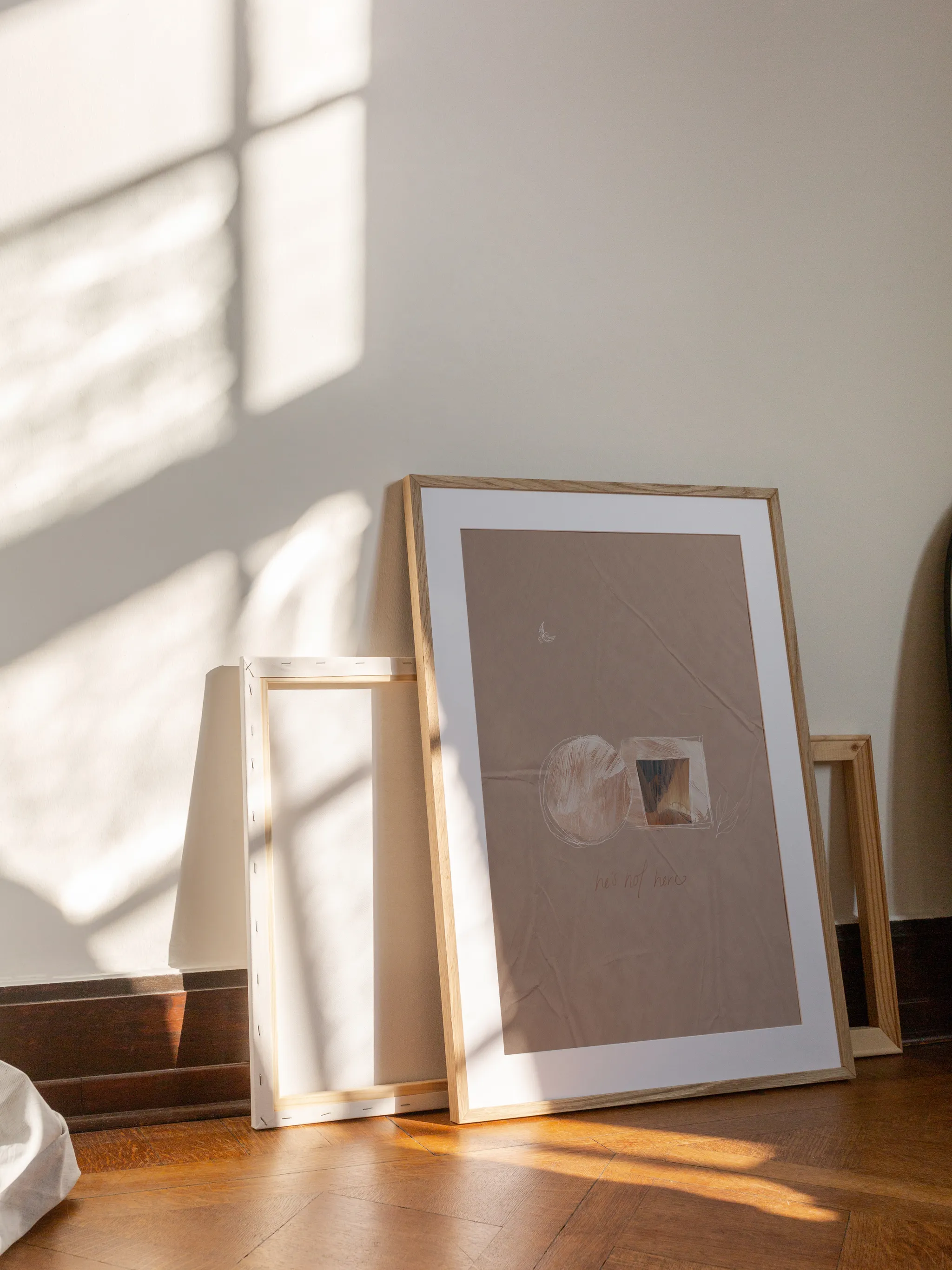 He is Risen, shown as a print.