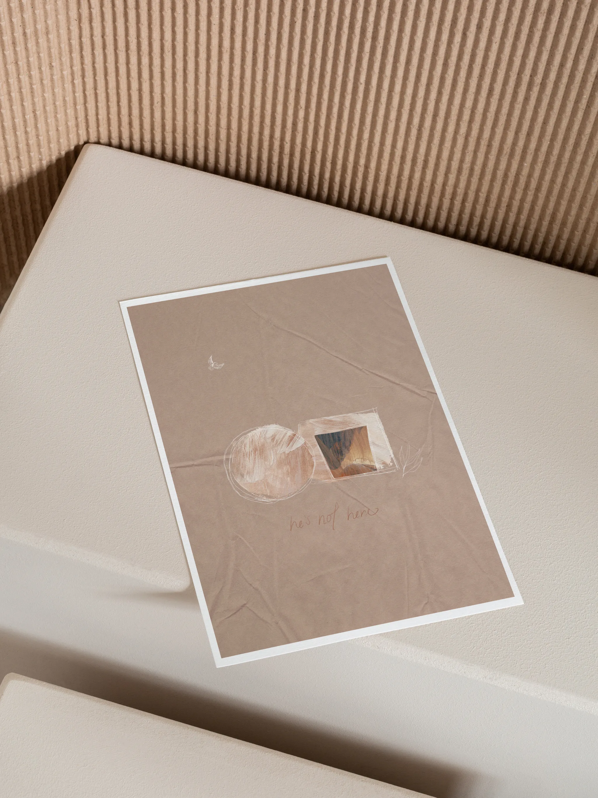 He is Risen, shown as a print.