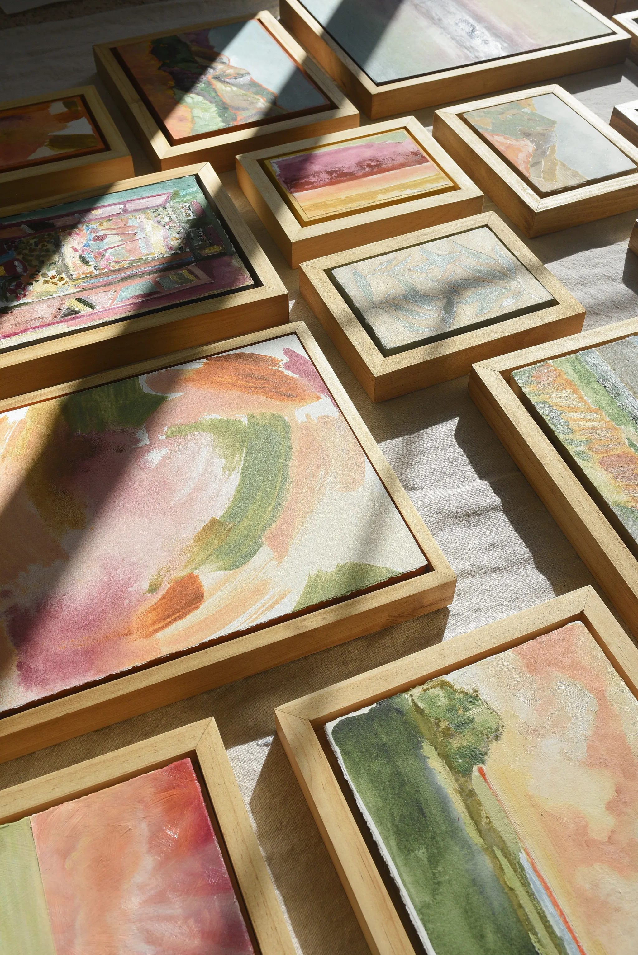 Hope horizon, view 10 of 10: **Hope Horizon** presents a vibrant landscape where warm, puffy clouds painted in soft peaches and radiant yellows dance across the sky, casting a.