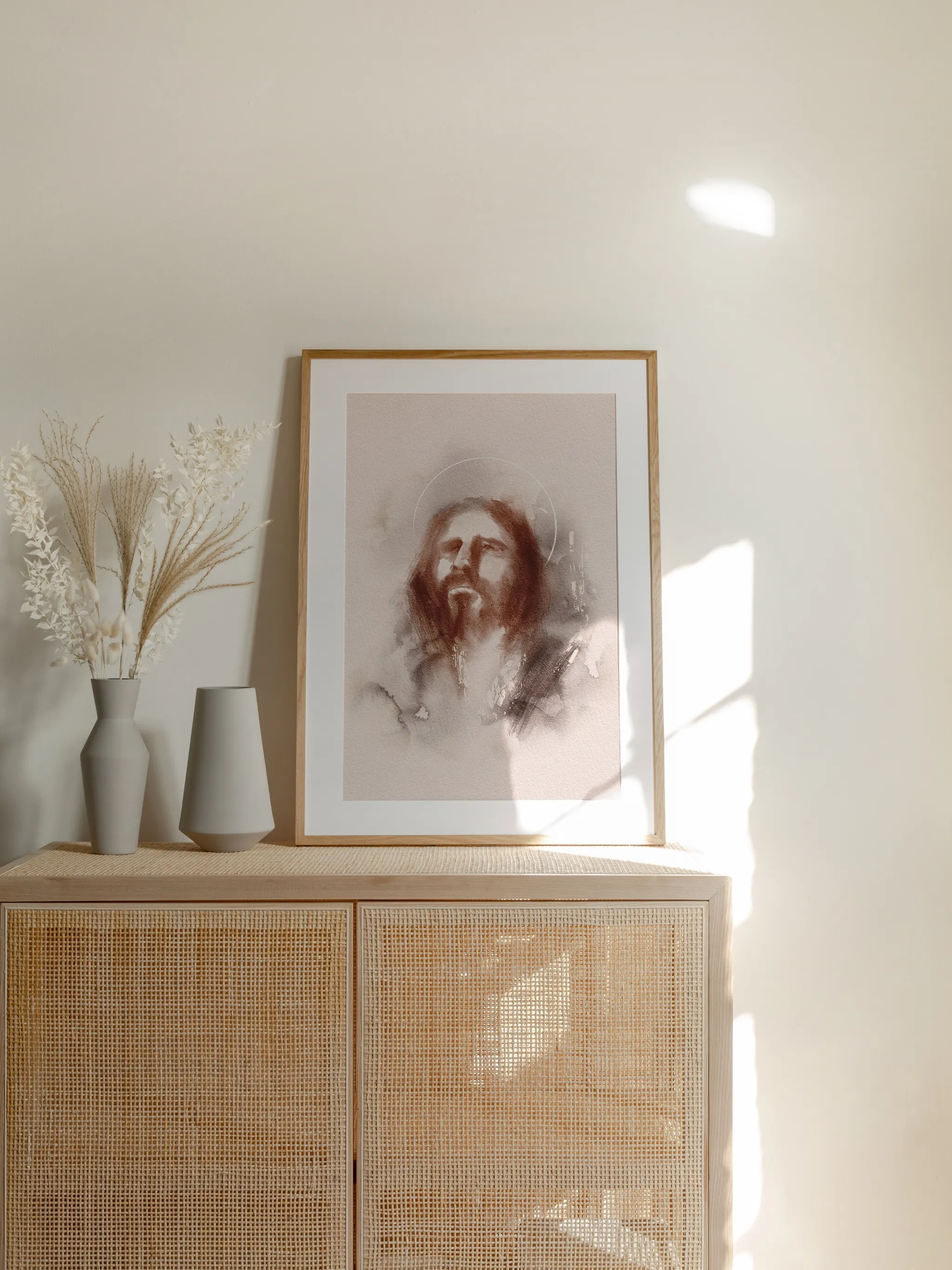 Jesus Christ Looking to Heaven, shown as a print.