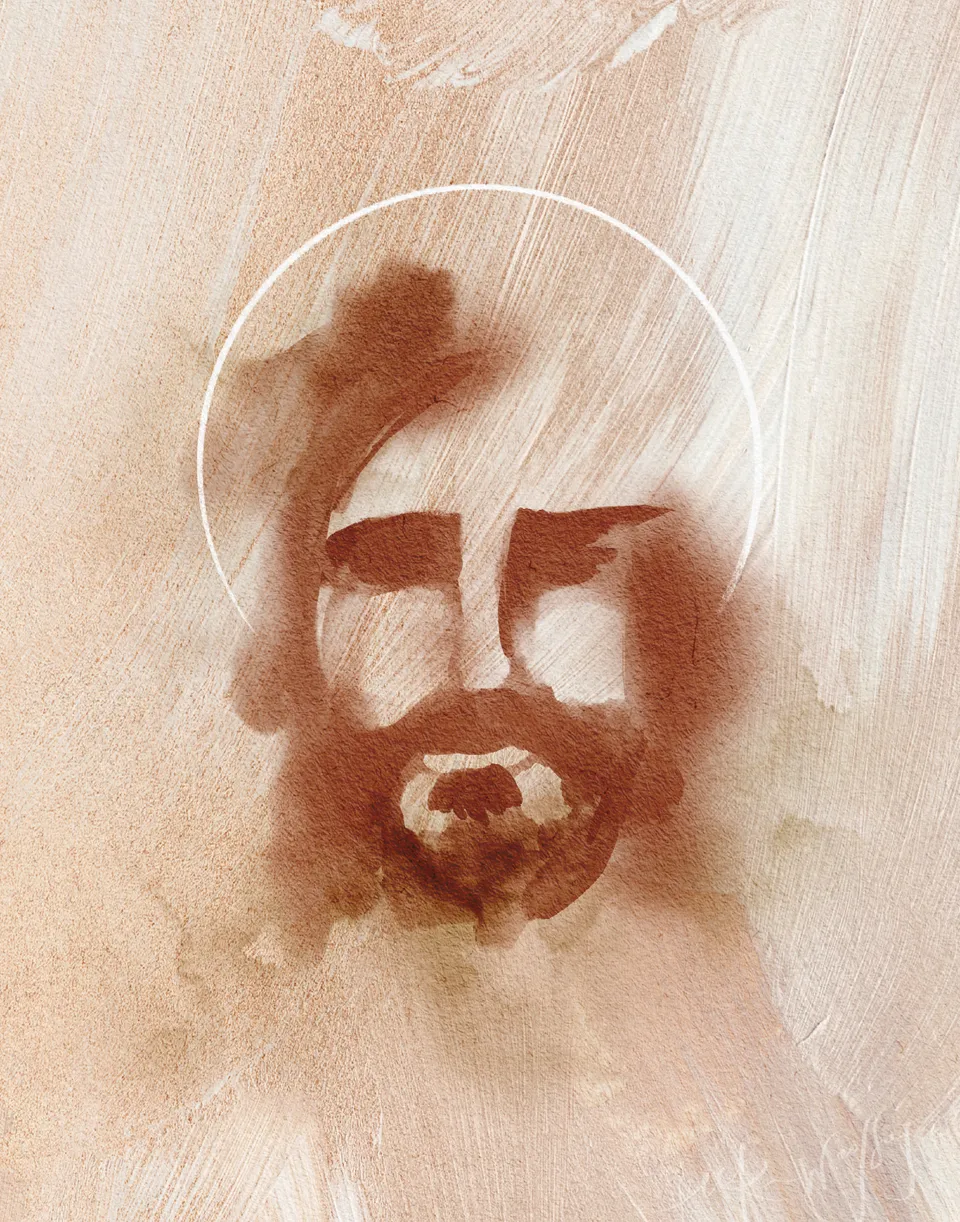 The Face of Christ, the full artwork.