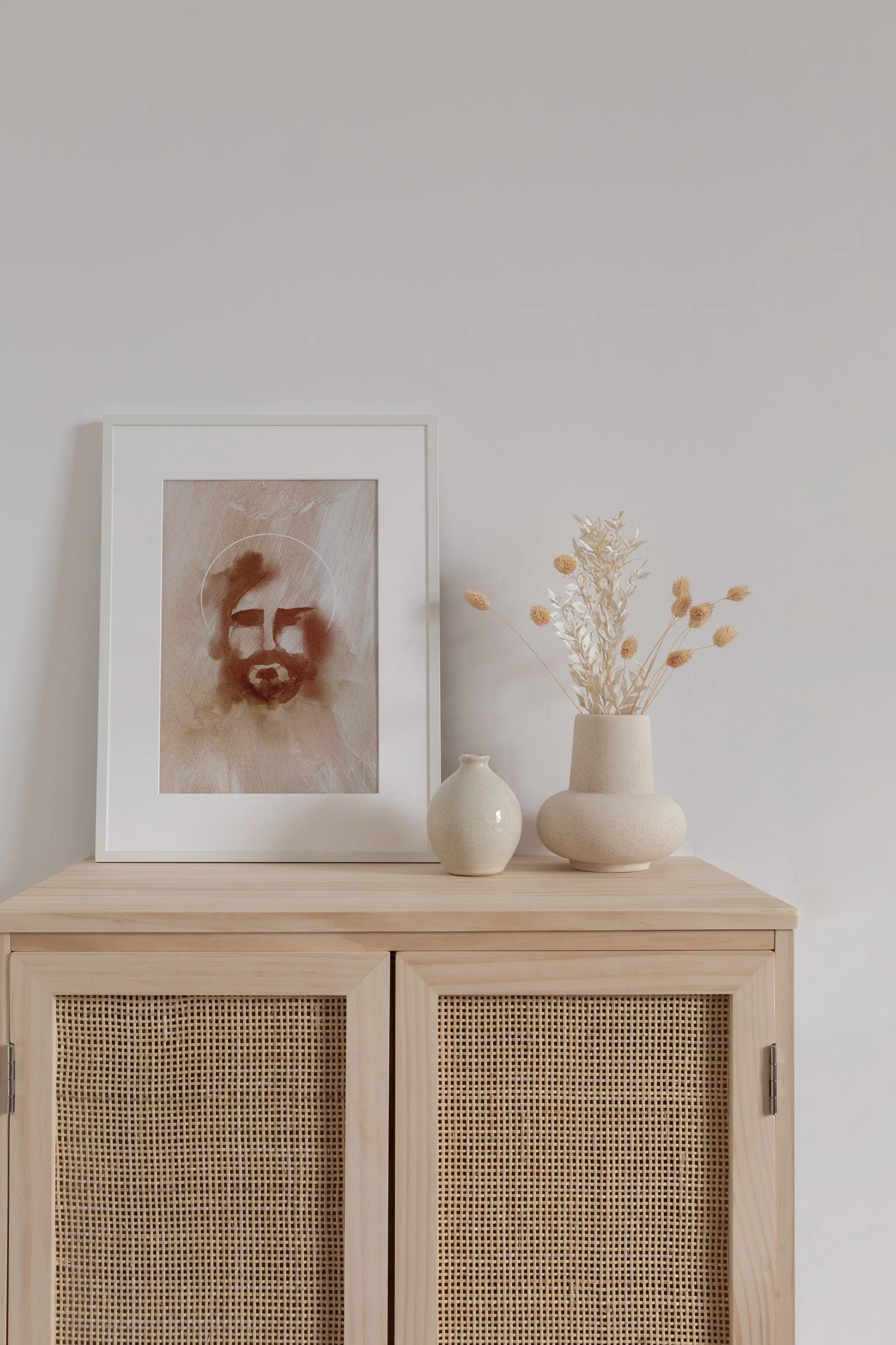 The Face of Christ, shown as a print.