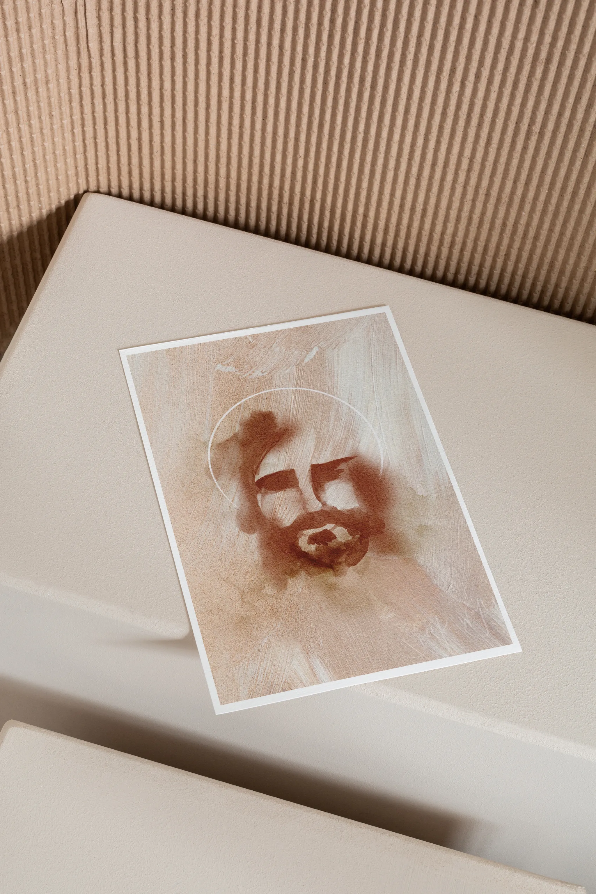 The Face of Christ, shown as a print.
