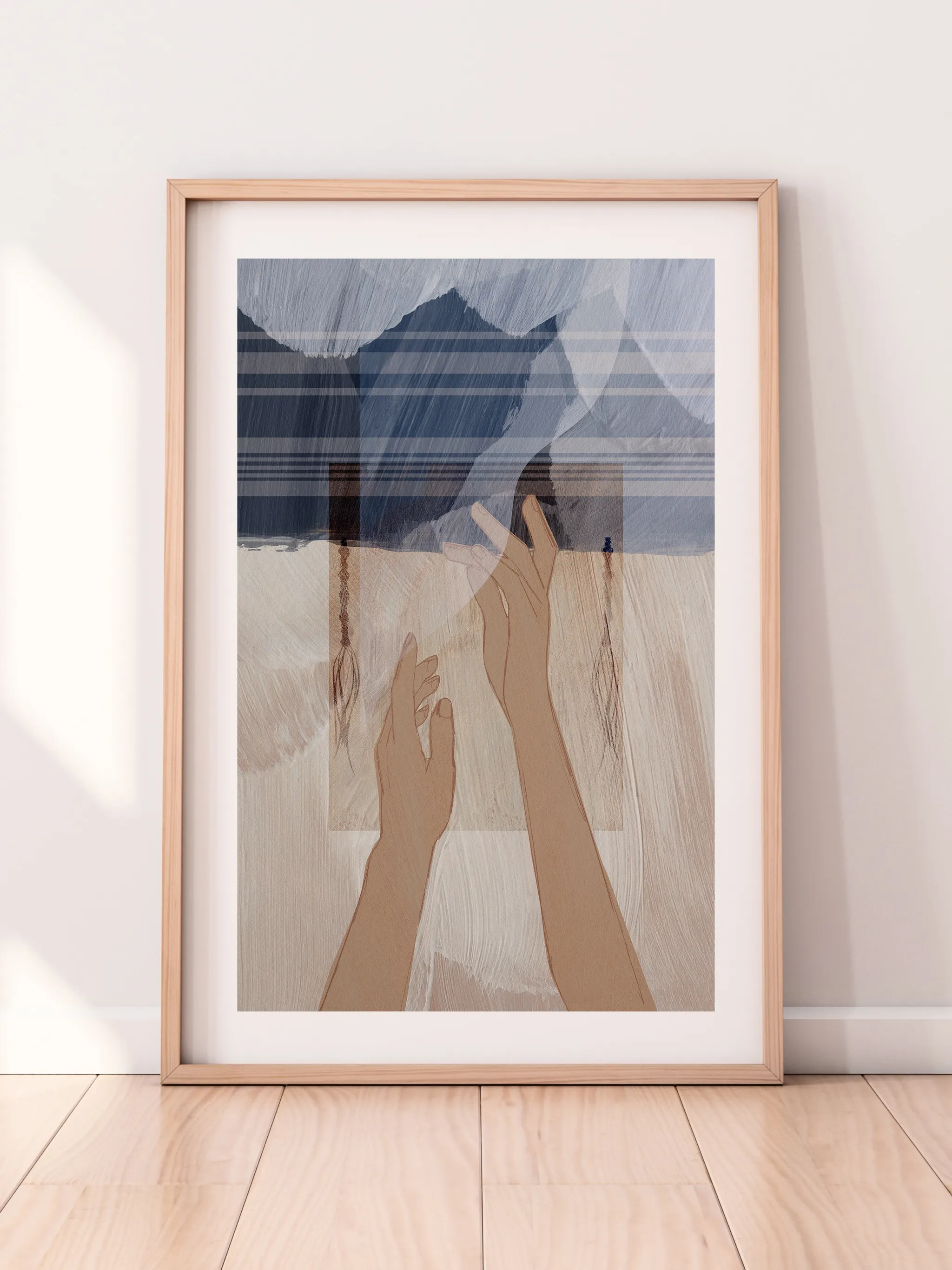 Jesus Heals Woman with an Issue of Blood, shown as a print.