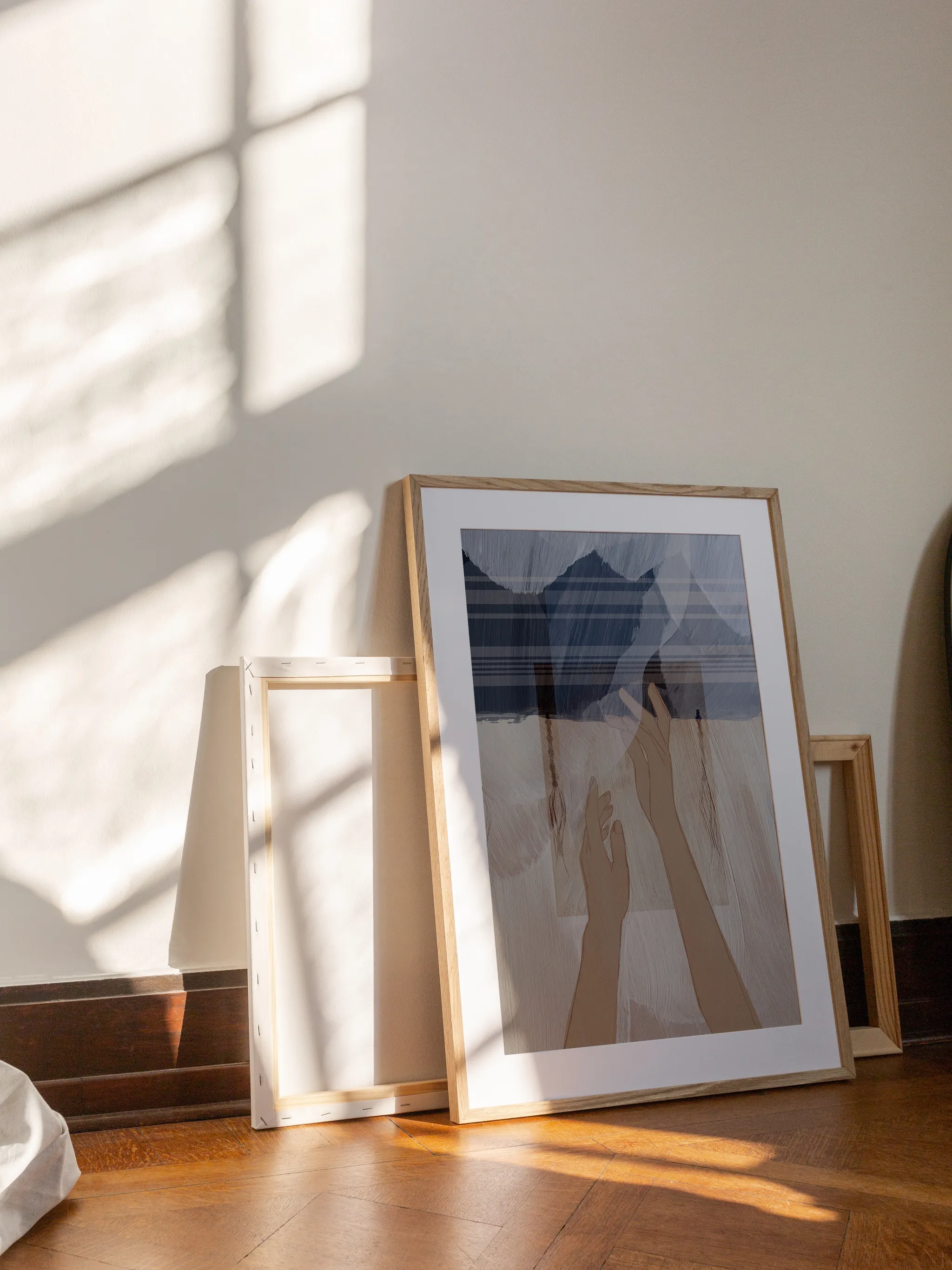 Jesus Heals Woman with an Issue of Blood, shown as a print.