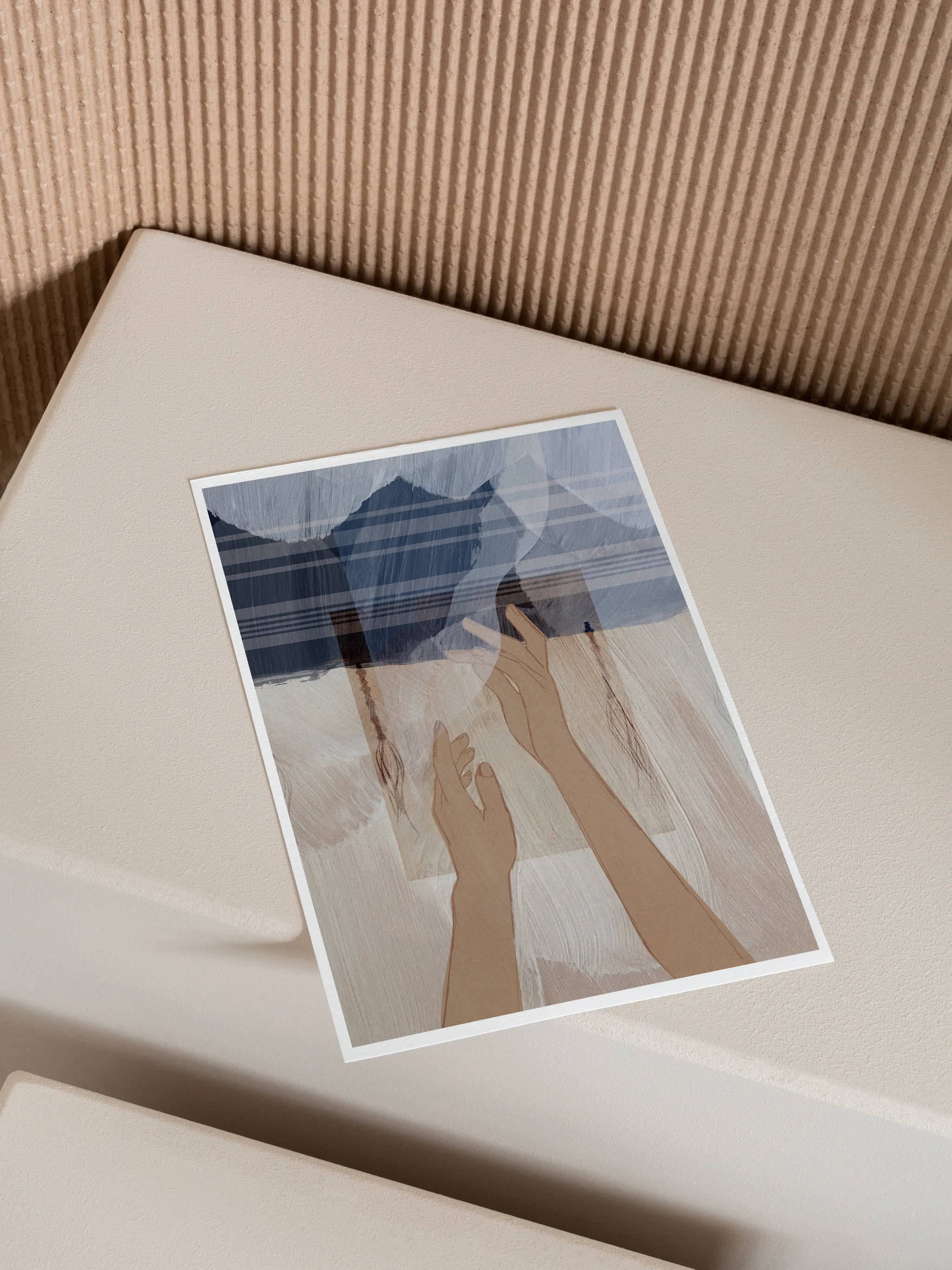 Jesus Heals Woman with an Issue of Blood, shown as a print.