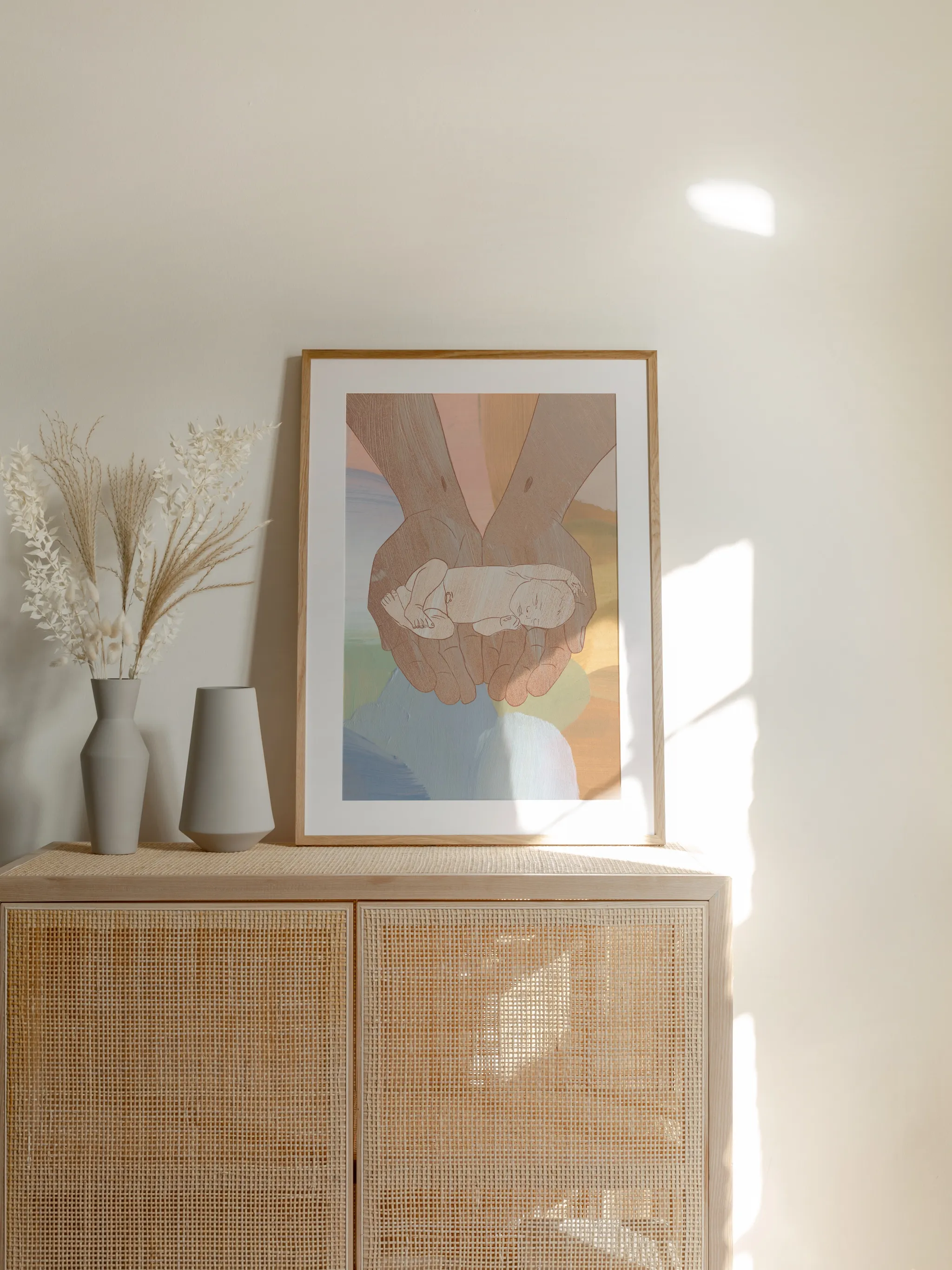 Jesus Holding Infant, shown as a print.