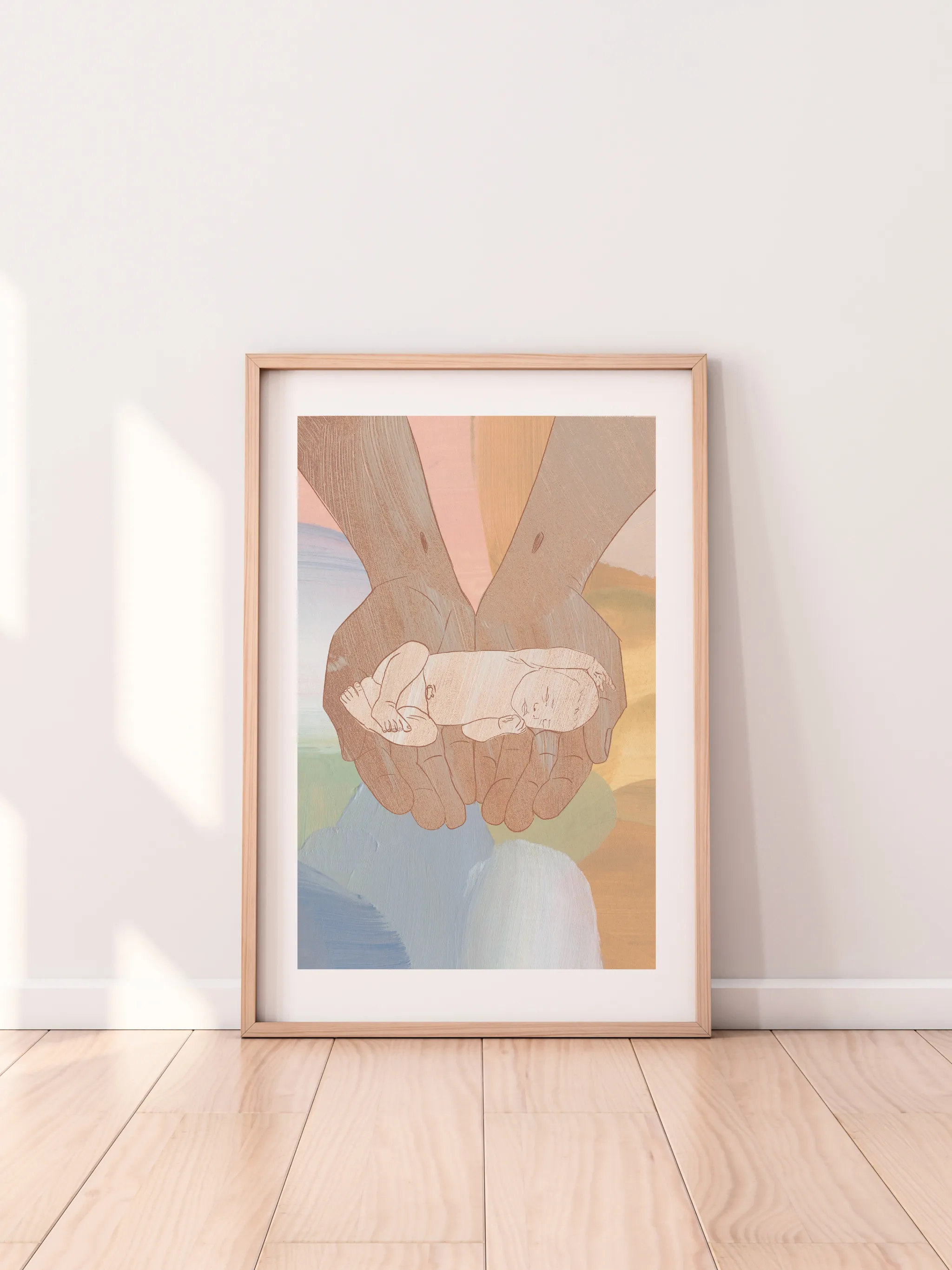 Jesus Holding Infant, shown as a print.