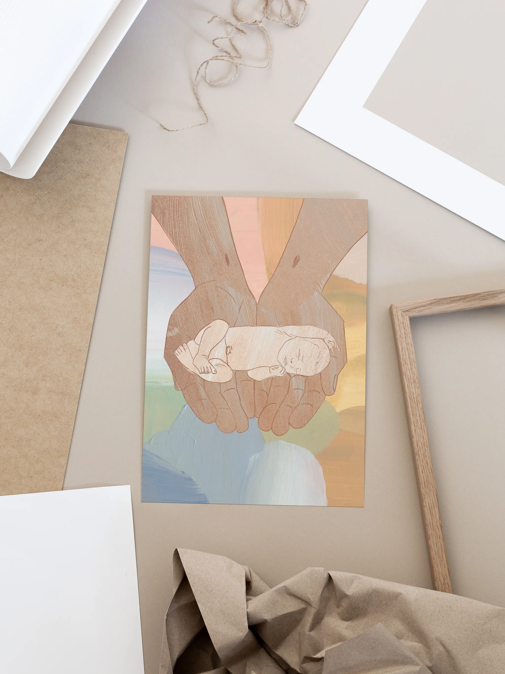Jesus Holding Infant, shown as a print.
