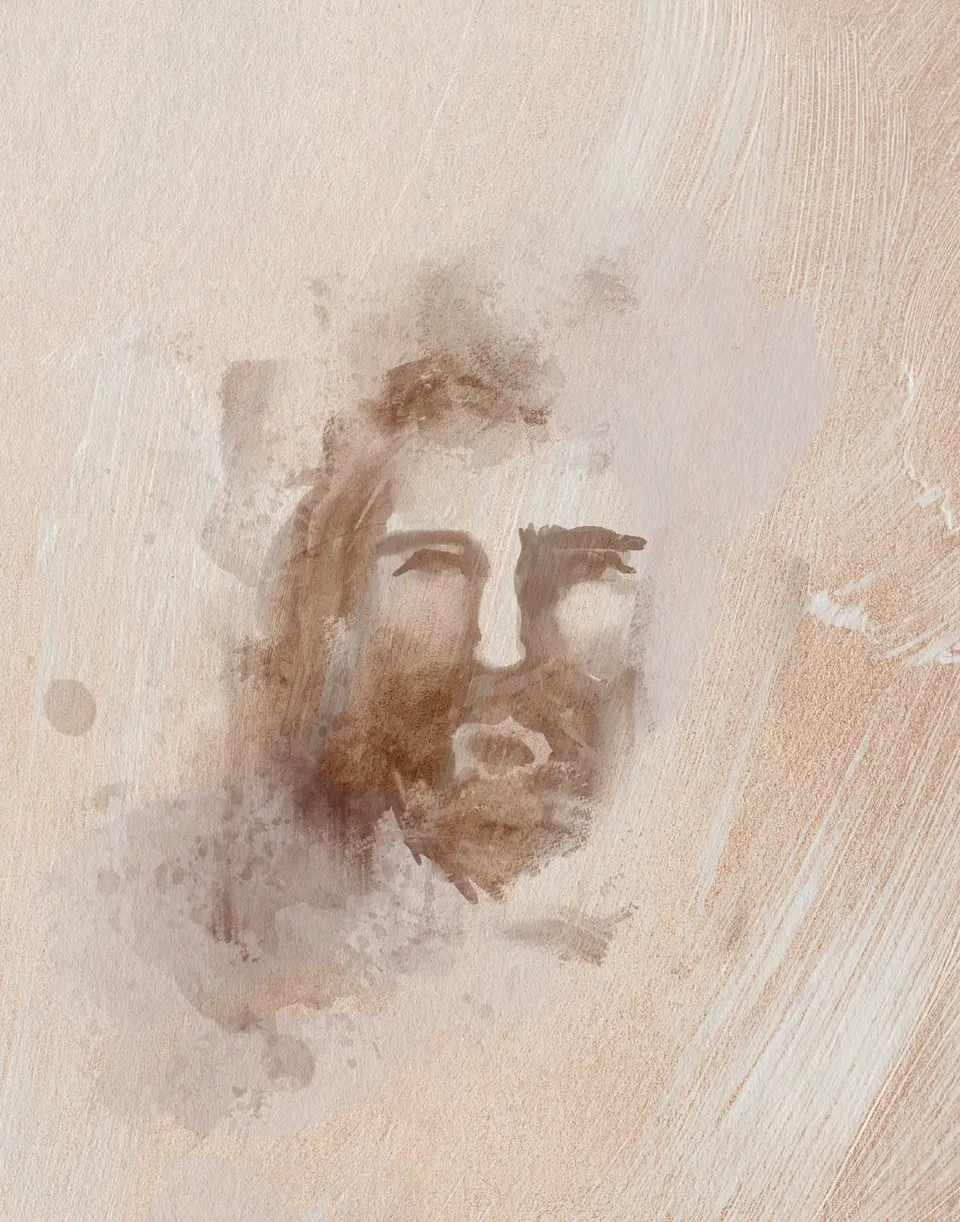 Jesus Portrait Watercolor IV, the full artwork.