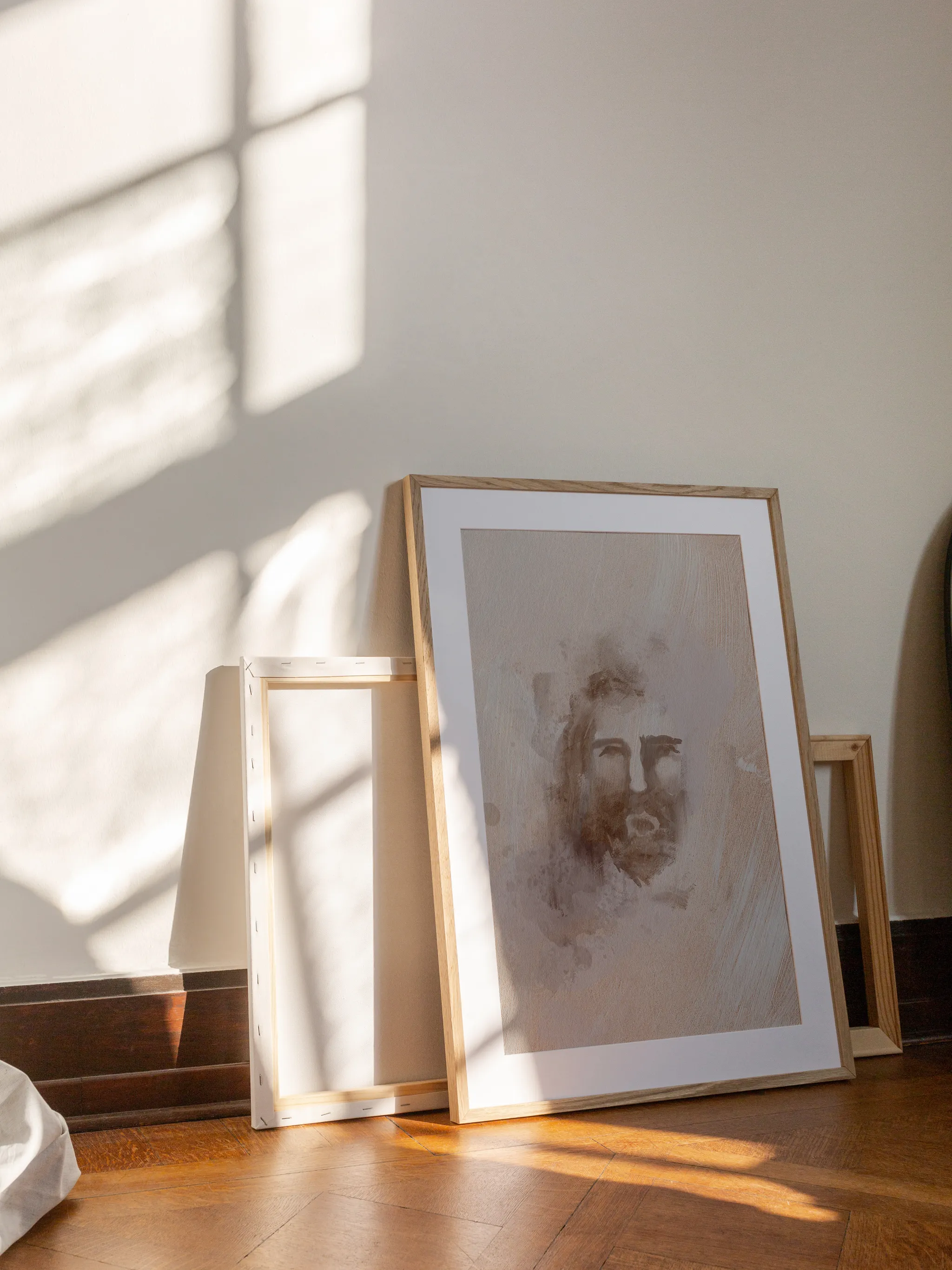 Jesus Portrait Watercolor IV, shown as a print.