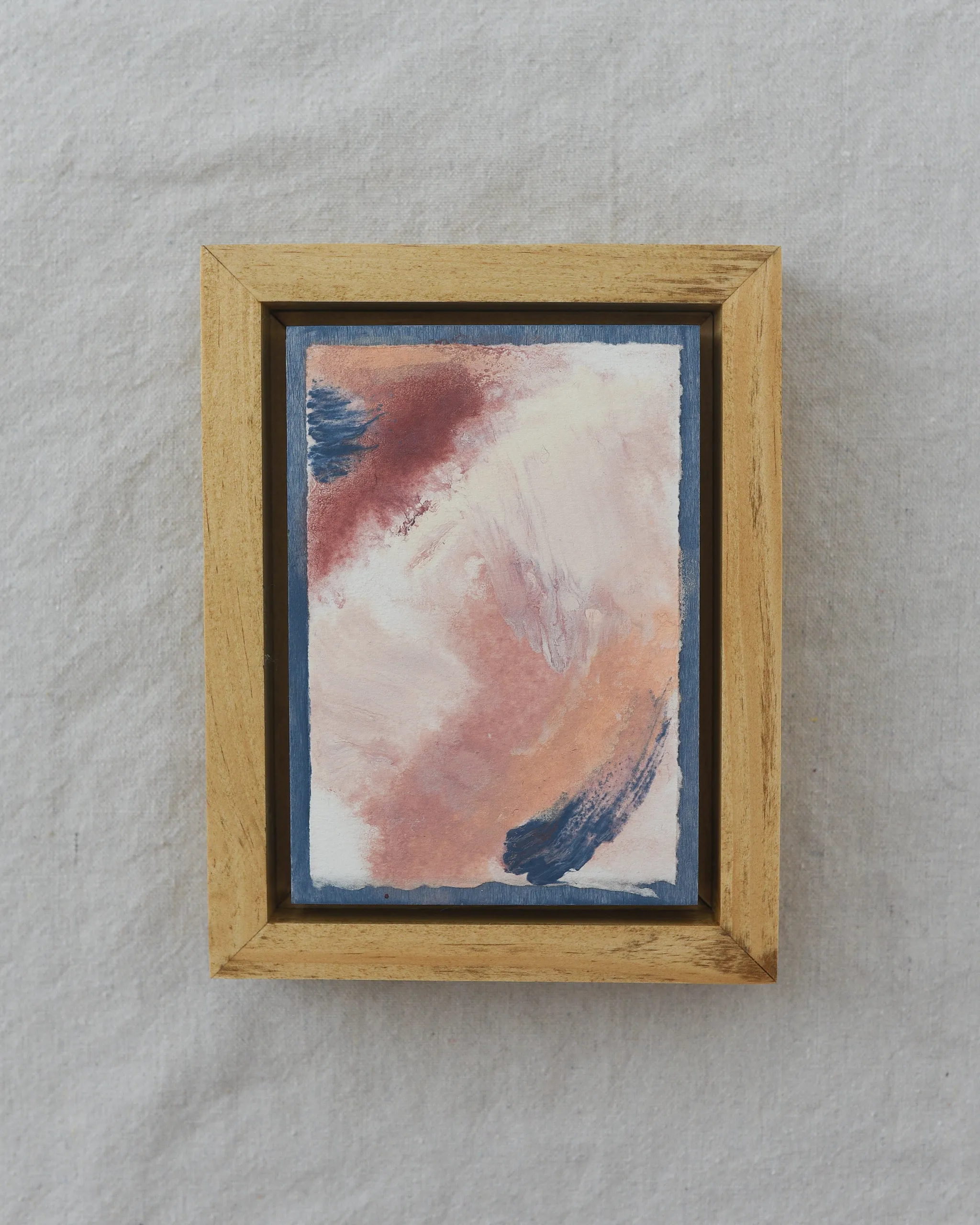Sweet dreams, view 3 of 7: A soothing palette of French blue, soft pink, and creamy white, creating a gentle and heavenly atmosphere.
