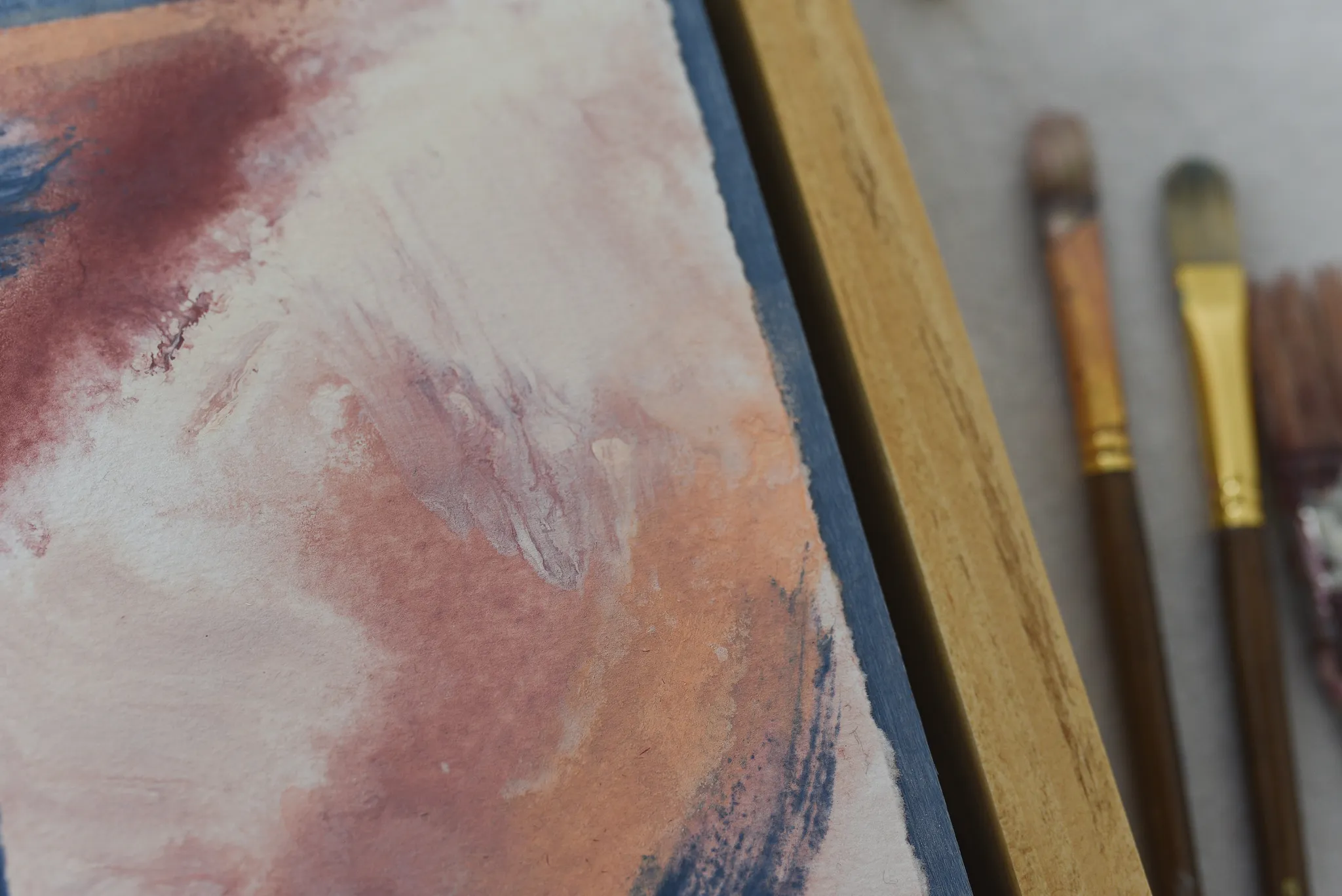 Sweet dreams, view 6 of 7: A soothing palette of French blue, soft pink, and creamy white, creating a gentle and heavenly atmosphere.