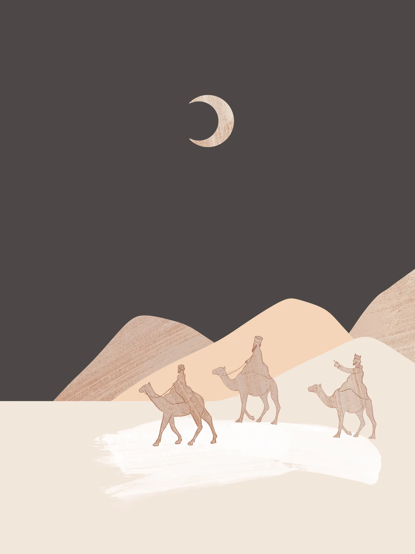 Wise Men and the Star Nativity, the full artwork.