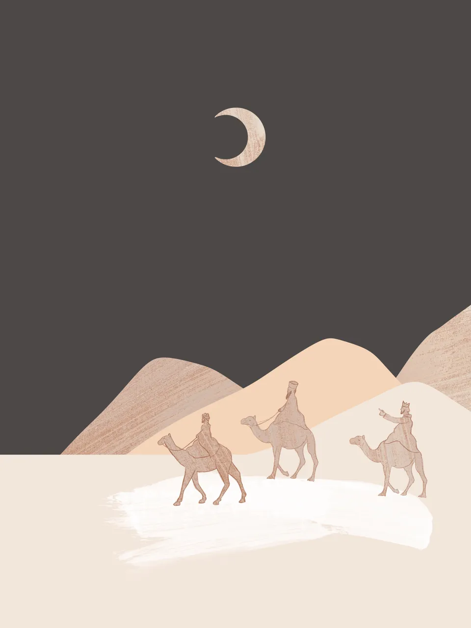 Wise Men and the Star Nativity, the full artwork.