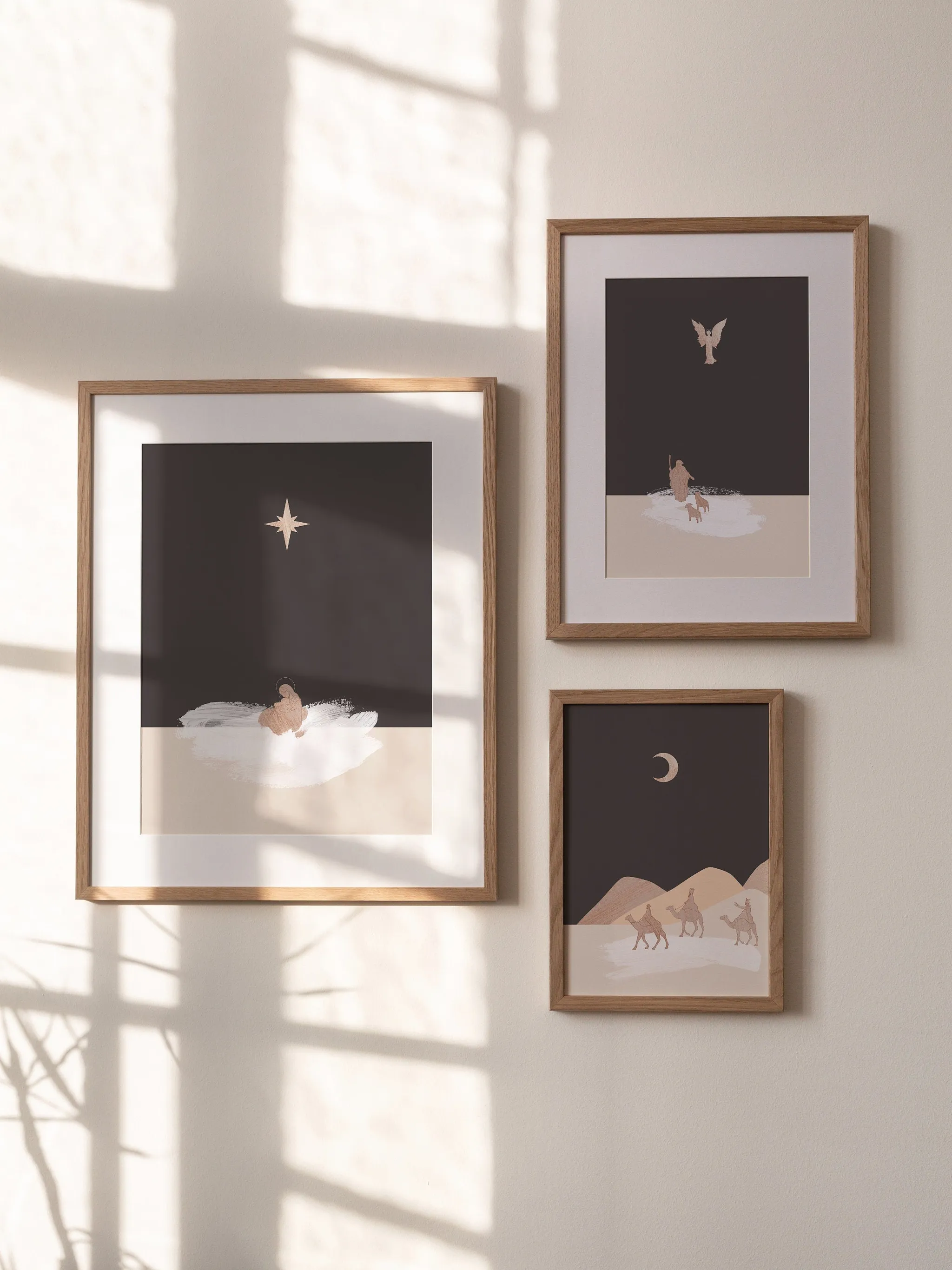Wise Men and the Star Nativity, view 3 of 3: "Now when Jesus was born in Bethlehem of Judæa in the days of Herod the king, behold, there came wise men from the east to Jerusalem, Saying, Where.