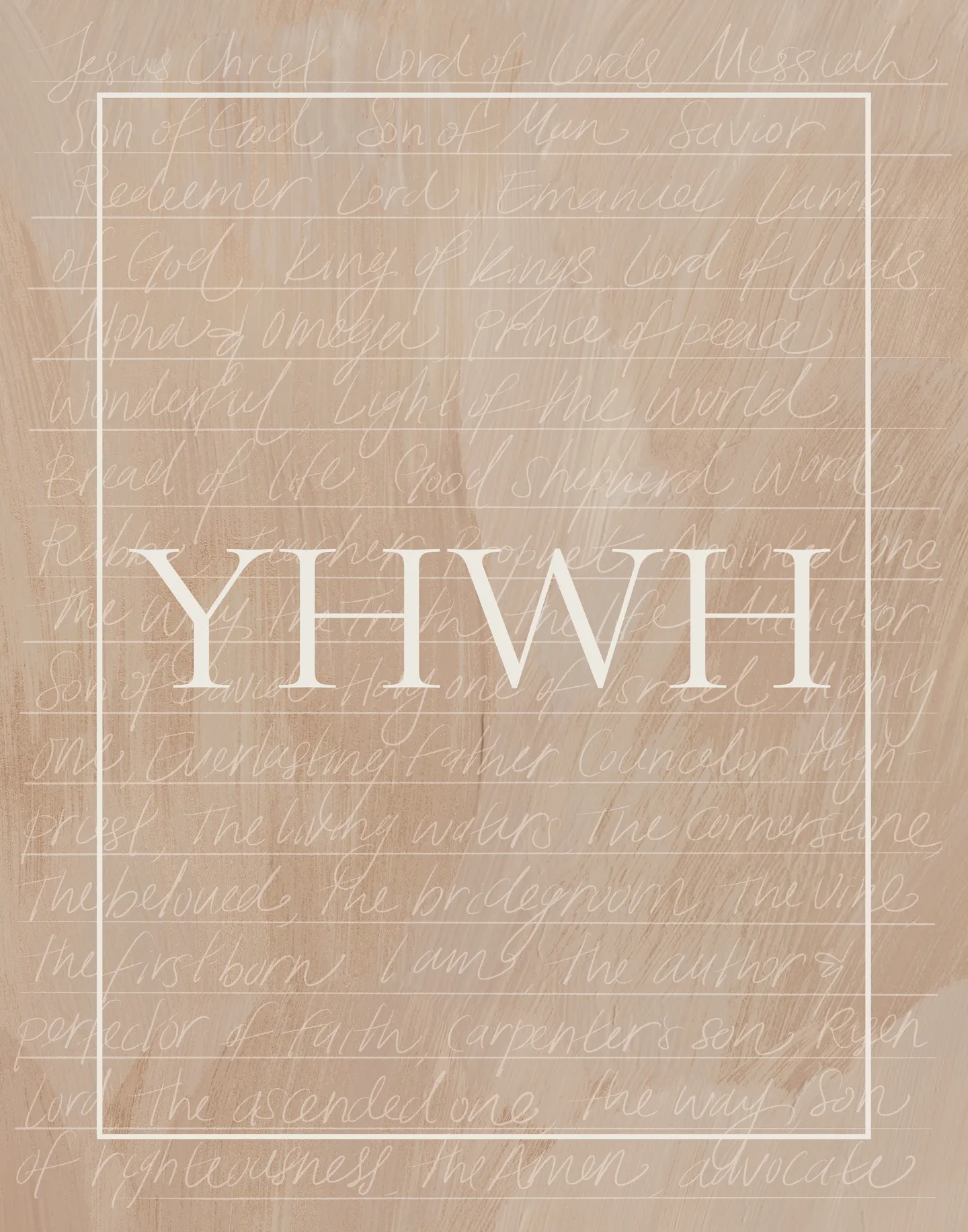 YHWH, the full artwork.
